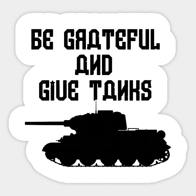 Be Grateful And Give Thanks Sticker by Barnabas
